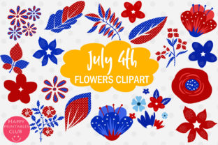 4th July Flowers Clipart July 4 Graphics: Elevating Your Independence Day Designs