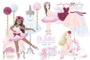Creative Possibilities with Ballerina Ballet Tutu Watercolor Clipart