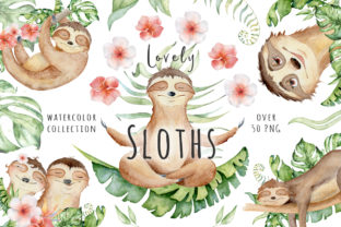 Designing with Lovely Sloths Watercolor Animals Clipart: A Resource Guide for Creators