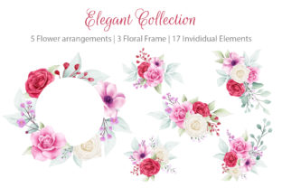 Elegant Watercolor Flowers Collection – Creative Inspiration for Designers and Makers