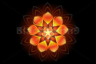 Exploring the Beauty and Utility of Abstract Orange Flower Art in Modern Design