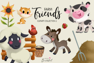 Farm Friends Clipart Collection 02: Elevating Your Creative Projects with Whimsical Charm
