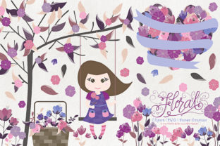 Flora 25 Purple Flower Clipart Vector Guide