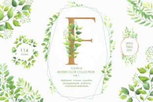 Foliage Watercolor Collection Vol.1: A Strategic Asset for Visual Communication