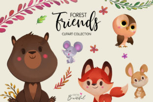 Forest Friends Clipart Collection 01 Design Guide