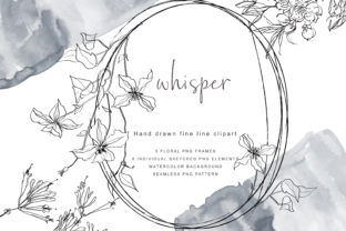 Hand Drawn Fine Line Wild Flowers Set: A Delicate Touch for Modern Design