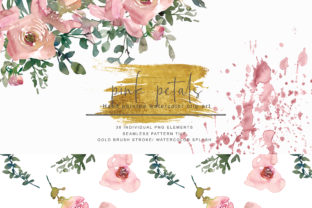 Hand Painted Watercolor Blush Pink Flowe: A Creative Resource for Visual Projects