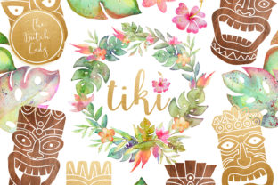 Hawaiian Tiki Mask Clipart Set: Creative Solutions for Design Projects