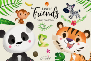 Jungle Friends Clipart Collection 01: Design Guide