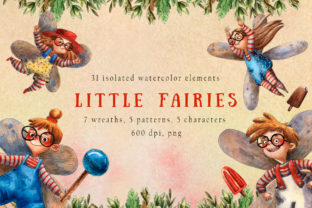 Little Fairies - Watercolor Clip Art Set: Strategic Asset Integration for Creative Projects