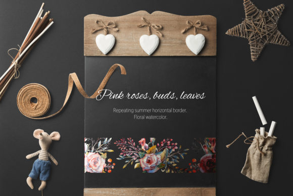 Pink Rose Designs for Greeting Cards and Invitations