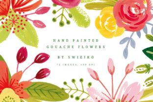 Simple Gouache Flowers: A Romantic and Versatile Floral Design Resource for Modern Creatives