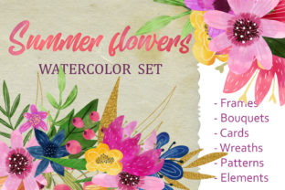 Watercolor Clipart Flowers: A Versatile Design Asset