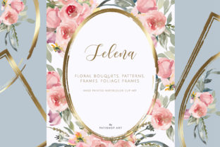 Watercolor Soft Blush Flower Clipart Set for Timeless Design