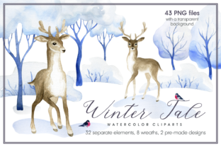 Winter Tale Watercolor Clipart Collection